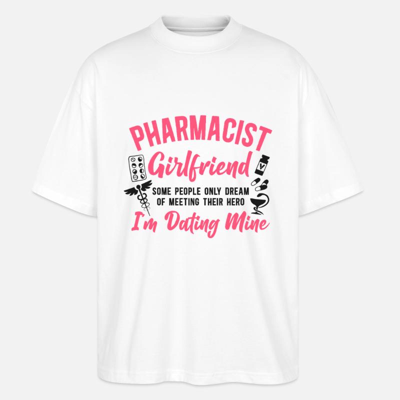 Pharmacy Tech Technician - Stanley/Stella Oversized Unisex Bio T-Shirt Blaster 2.0 - Weiß
