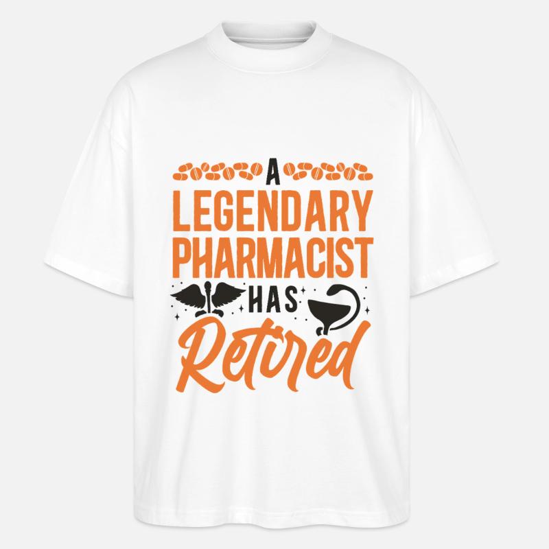 Pharmacy Tech Technician - Stanley/Stella Oversized Unisex Organic T-shirt Blaster 2.0 - white