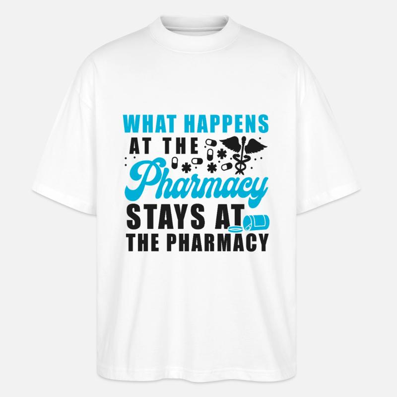Pharmacy Tech Technician - Stanley/Stella Oversized Unisex Bio T-Shirt Blaster 2.0 - Weiß