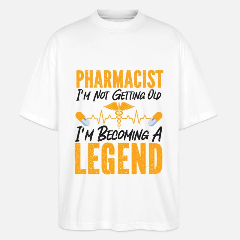 Pharmacy Tech Technician - Stanley/Stella Oversized Unisex Bio T-Shirt Blaster 2.0 - Weiß