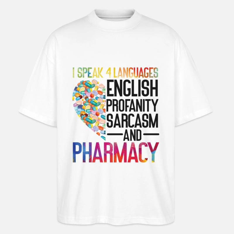 Pharmacy Tech Technician - Stanley/Stella Oversized Unisex Bio T-Shirt Blaster 2.0 - Weiß