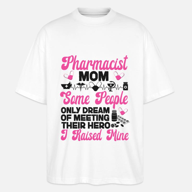 Pharmacy Tech Technician - Stanley/Stella Oversized Unisex Organic T-shirt Blaster 2.0 - white