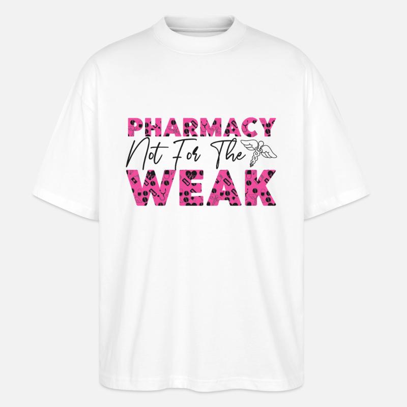 Pharmacy Tech Technician - Stanley/Stella Oversized Unisex Organic T-shirt Blaster 2.0 - white