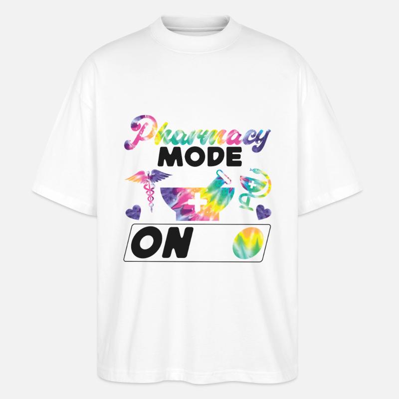 Pharmacy Tech Technician - Stanley/Stella Oversized Unisex Organic T-shirt Blaster 2.0 - white