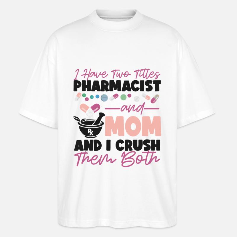 Pharmacy Tech Technician - Stanley/Stella Oversized Unisex Bio T-Shirt Blaster 2.0 - Weiß