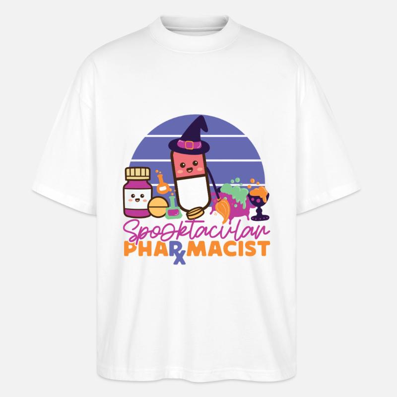 Pharmacy Tech Technician - Stanley/Stella Oversized Unisex Bio T-Shirt Blaster 2.0 - Weiß