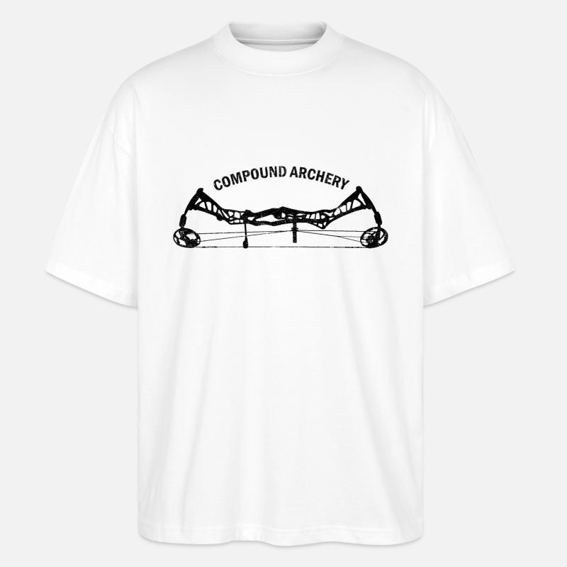 Compound black - Stanley/Stella Oversized Unisex Bio T-Shirt Blaster 2.0 - Weiß