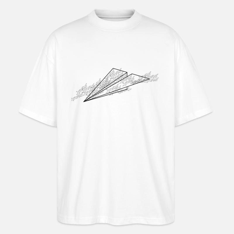 Cloud-Flug - Stanley/Stella Oversized Unisex Bio T-Shirt Blaster 2.0 - Weiß