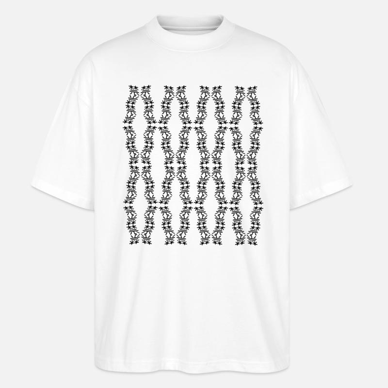 Einzigartige Struktur - Stanley/Stella Oversized Unisex Bio T-Shirt Blaster 2.0 - Weiß