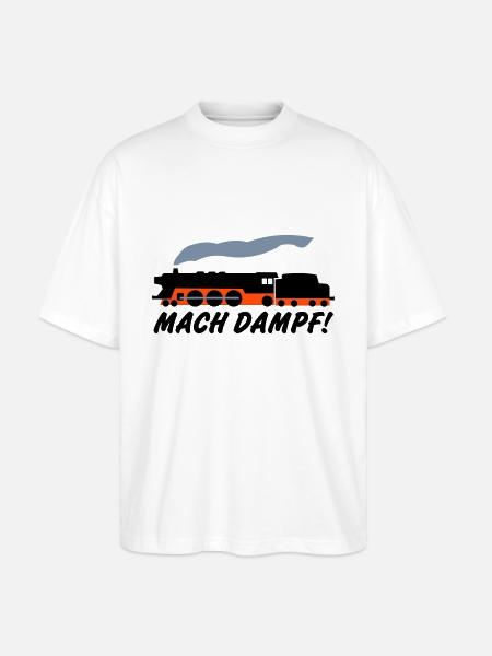 Mach Dampf - Stanley/Stella Oversized Unisex Bio T-Shirt Blaster 2.0 - Weiß