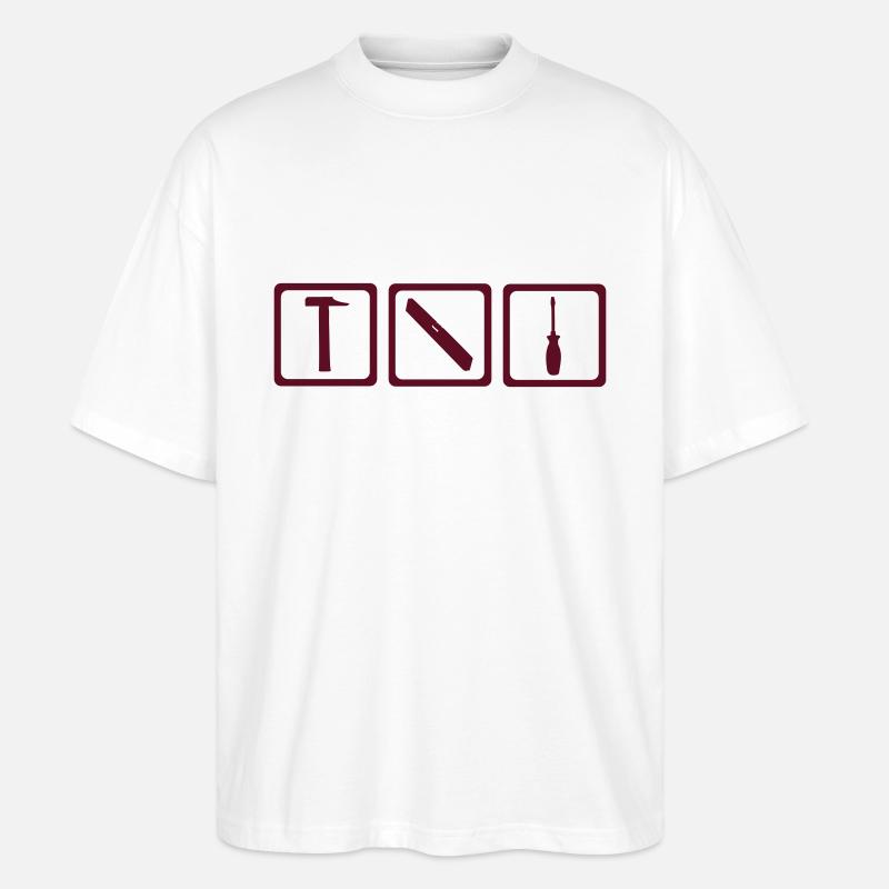Outil - artisan - T-shirt bio Blaster 2.0 coupe oversize Stanley/Stella Unisexe - blanc