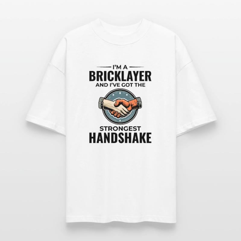 Bricklayer Wit: Crafting Solid Handshakes Stanley/Stella Oversized Unisex Organic T-shirt Blaster 2.0