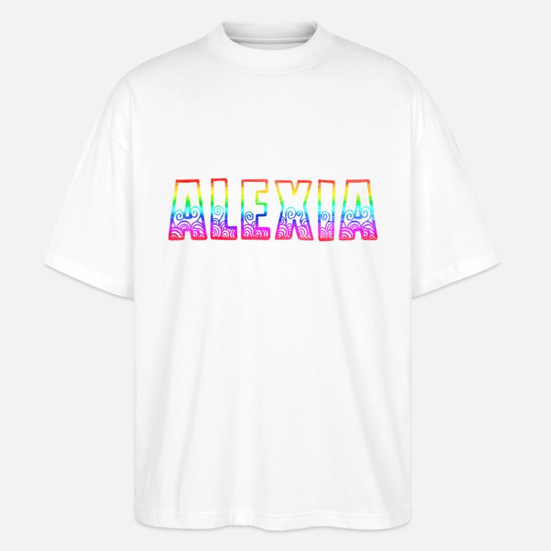 alexia rs regenbogen - Stanley/Stella Oversized Unisex Bio T-Shirt Blaster 2.0 - Weiß