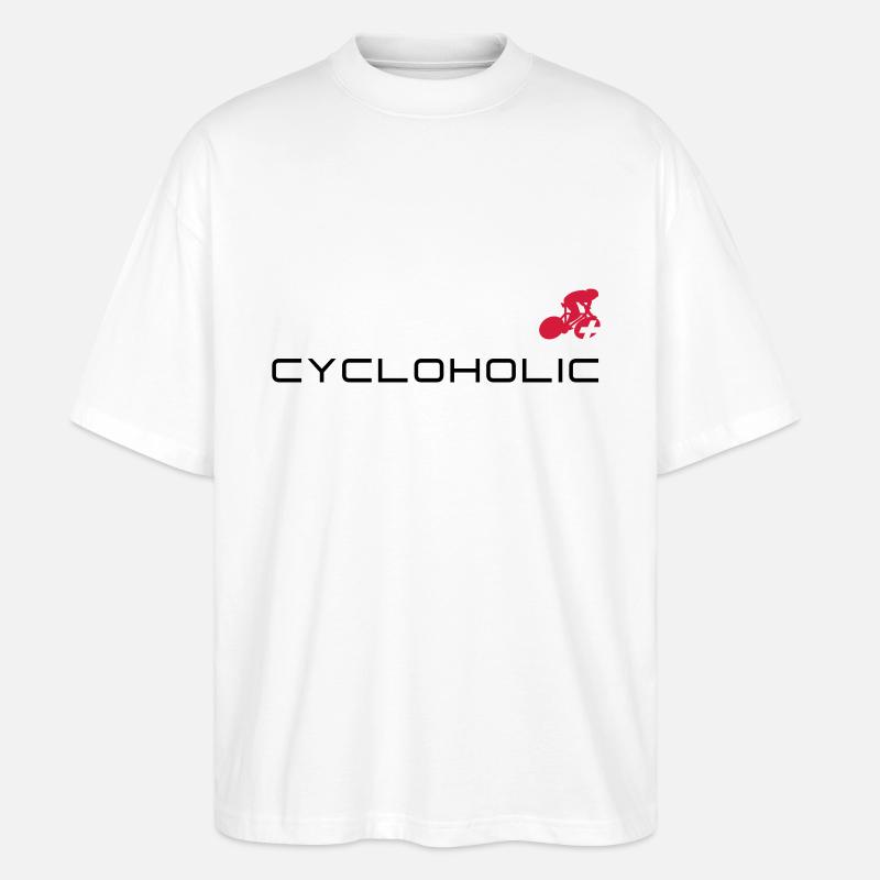 cycloholic - Stanley/Stella Oversized Unisex Bio T-Shirt Blaster 2.0 - Weiß