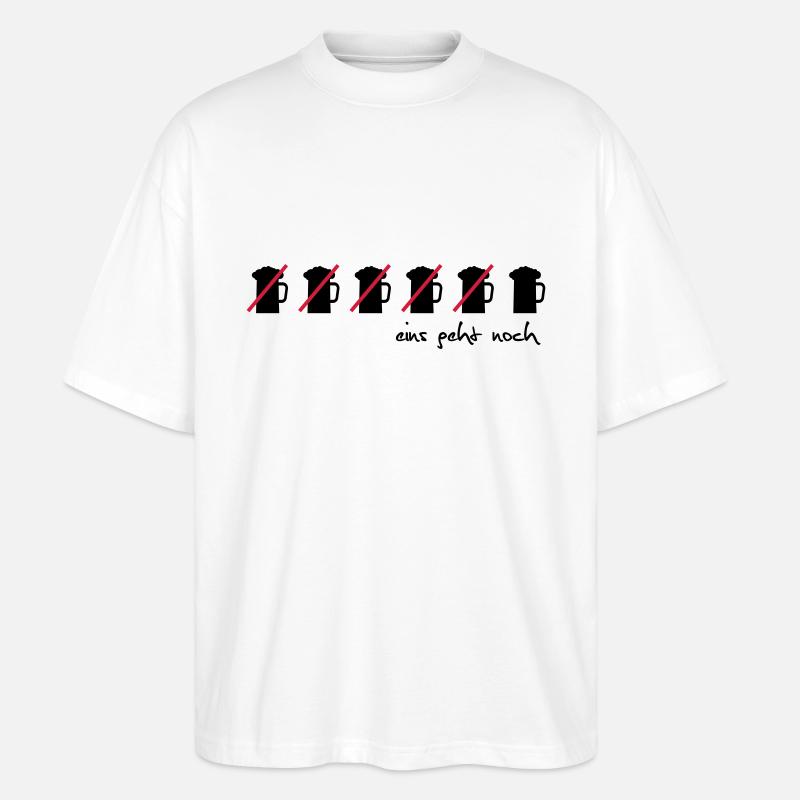 eins geht noch - Stanley/Stella Oversized Unisex Bio T-Shirt Blaster 2.0 - Weiß