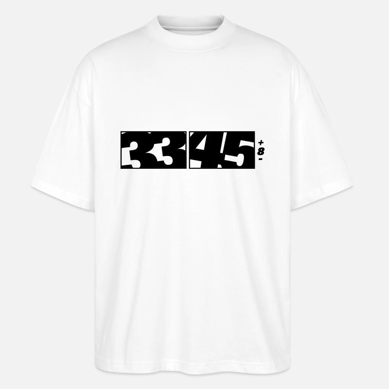33 / 45 DJ Logo - T-shirt bio Blaster 2.0 coupe oversize Stanley/Stella Unisexe - blanc