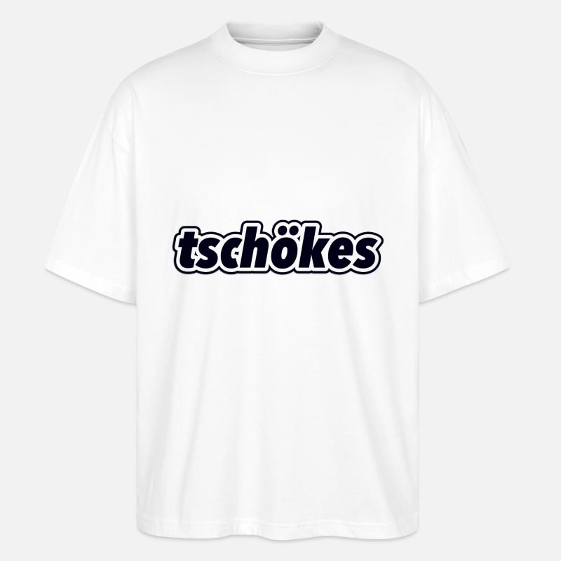 tschökes - Stanley/Stella Oversized Unisex Bio T-Shirt Blaster 2.0 - Weiß