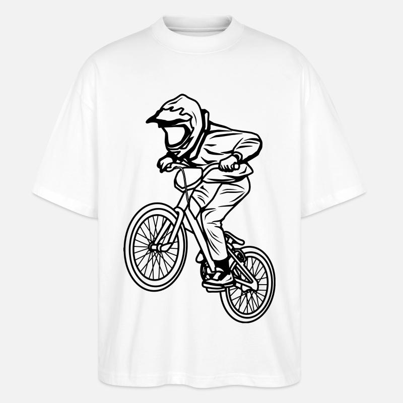 BMX Junge - Stanley/Stella Oversized Unisex Bio T-Shirt Blaster 2.0 - Weiß