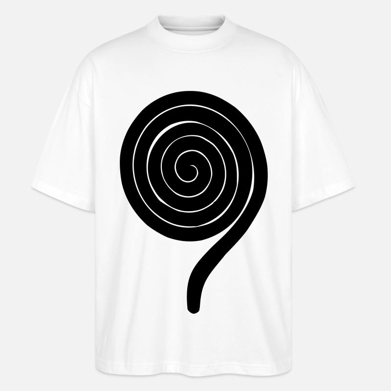 Nine 9th Birthday - Stanley/Stella Oversized Unisex Organic T-shirt Blaster 2.0 - white