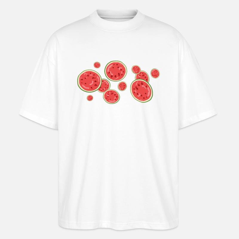 Der Duft der Wassermelone - Stanley/Stella Oversized Unisex Bio T-Shirt Blaster 2.0 - Weiß