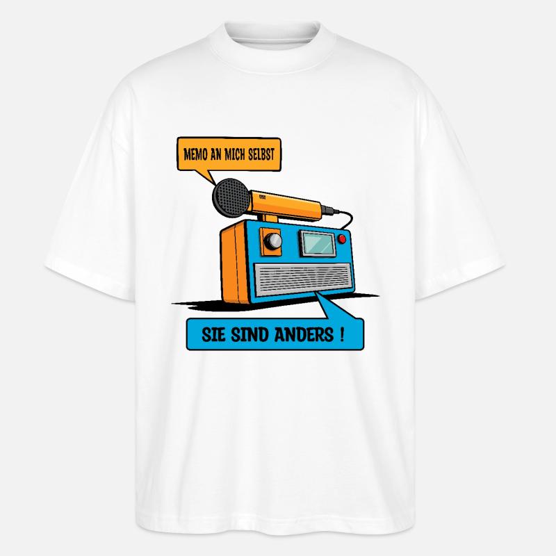 Ils sont différents ! - T-shirt bio Blaster 2.0 coupe oversize Stanley/Stella Unisexe - blanc