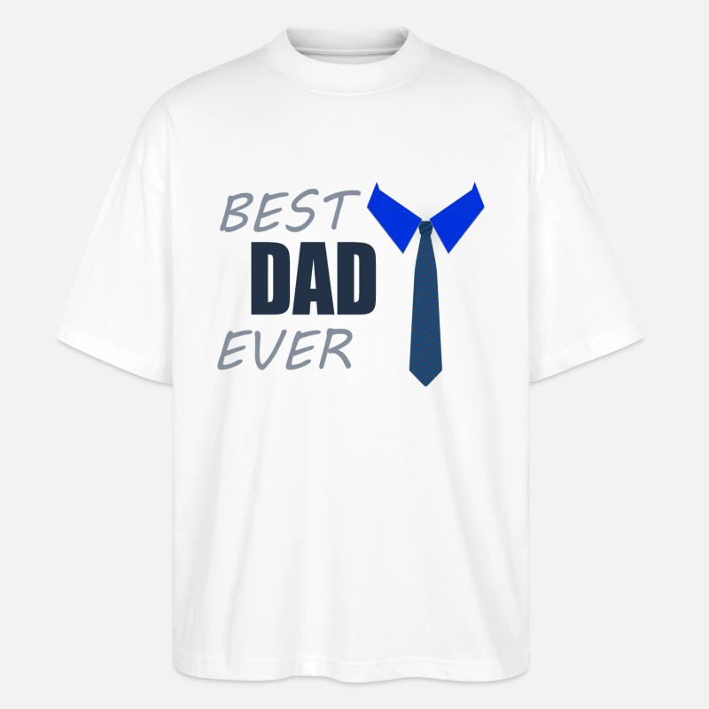 LE MEILLEUR PAPA JAMAIS - T-shirt bio Blaster 2.0 coupe oversize Stanley/Stella Unisexe - blanc