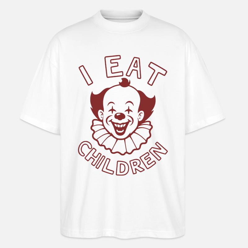 I Eat - Stanley/Stella Oversized Unisex Bio T-Shirt Blaster 2.0 - Weiß