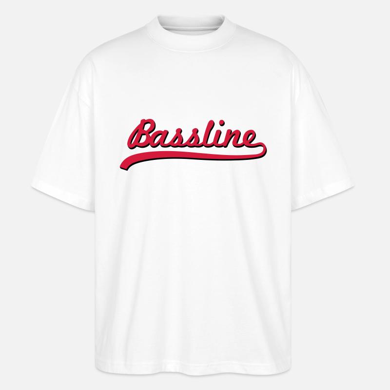 Bassline / Dubstep / Techno / Bass - Stanley/Stella Oversized Unisex Bio T-Shirt Blaster 2.0 - Weiß