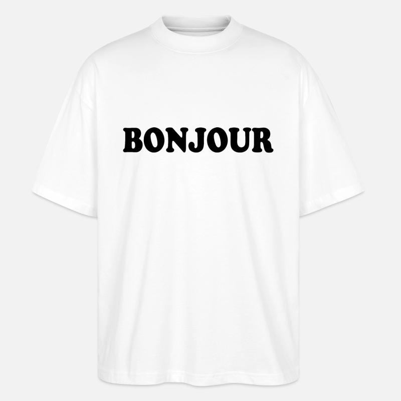 Bonjour - Stanley/Stella Oversized Unisex Bio T-Shirt Blaster 2.0 - Weiß
