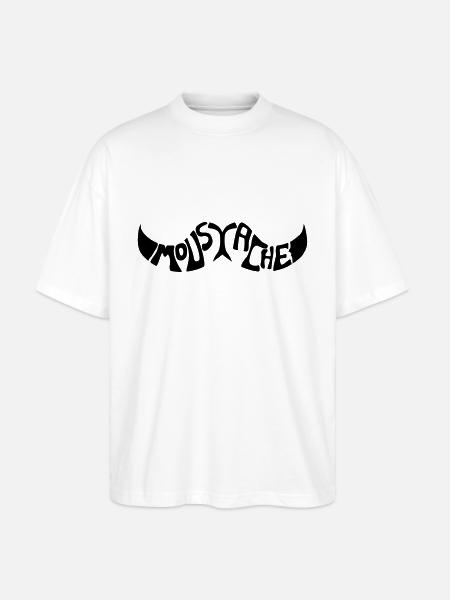 Moustache - T-shirt bio Blaster 2.0 coupe oversize Stanley/Stella Unisexe - blanc