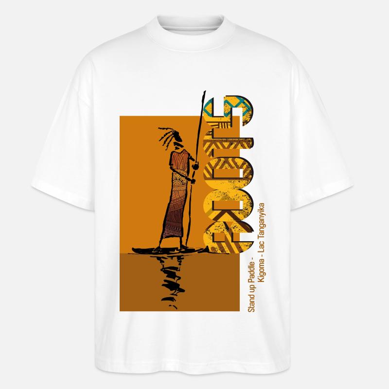 Stand up paddle Roots - Stanley/Stella Oversized Unisex Bio T-Shirt Blaster 2.0 - Weiß