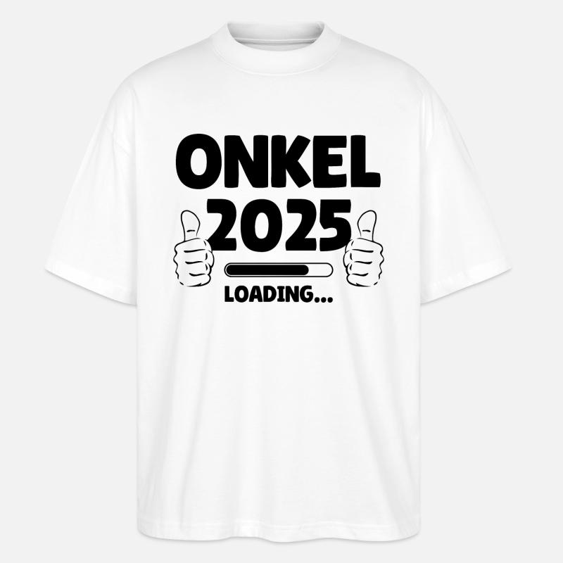 Uncle 2025 Loading - Stanley/Stella Oversized Unisex Organic T-shirt Blaster 2.0 - white