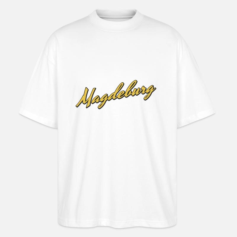 Magdeburg - Stanley/Stella Oversized Unisex Bio T-Shirt Blaster 2.0 - Weiß
