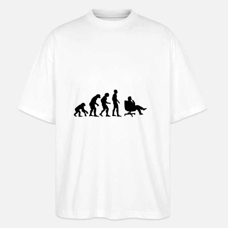 Evolution executive office - Stanley/Stella Oversized Unisex Organic T-shirt Blaster 2.0 - white