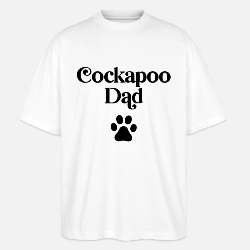 Cockapoo Papa - Stanley/Stella Oversized Unisex Bio T-Shirt Blaster 2.0 - Weiß