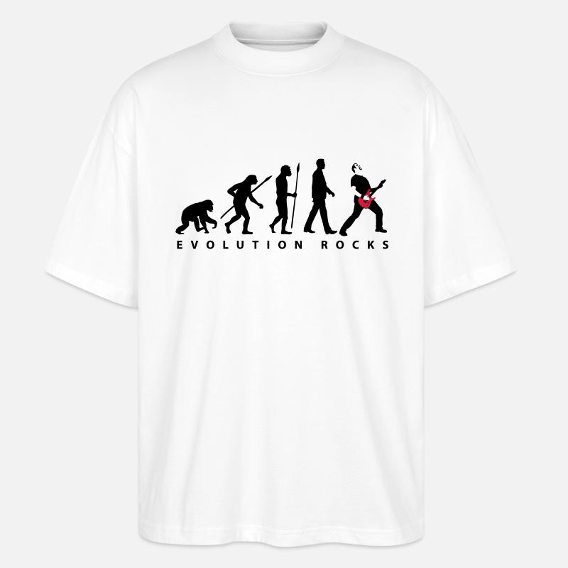 evolution_rocks_032012_b_2c - Stanley/Stella Oversized Unisex Organic T-shirt Blaster 2.0 - white