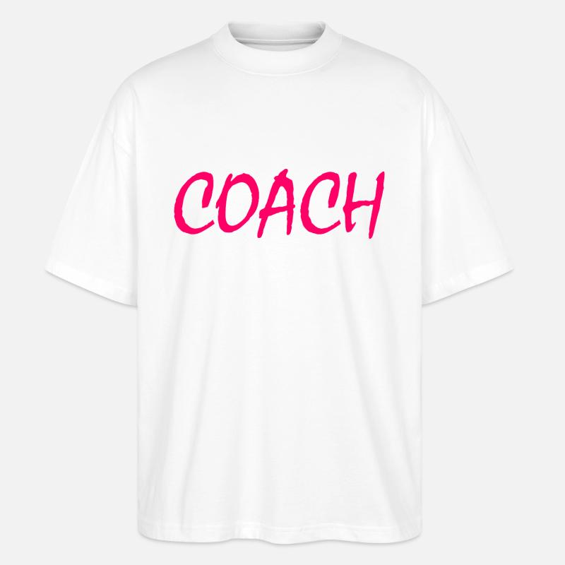 COACH - Stanley/Stella Oversized Unisex Bio T-Shirt Blaster 2.0 - Weiß