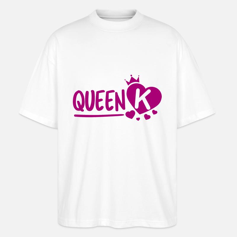 Queen K - Stanley/Stella Oversized Unisex Bio T-Shirt Blaster 2.0 - Weiß