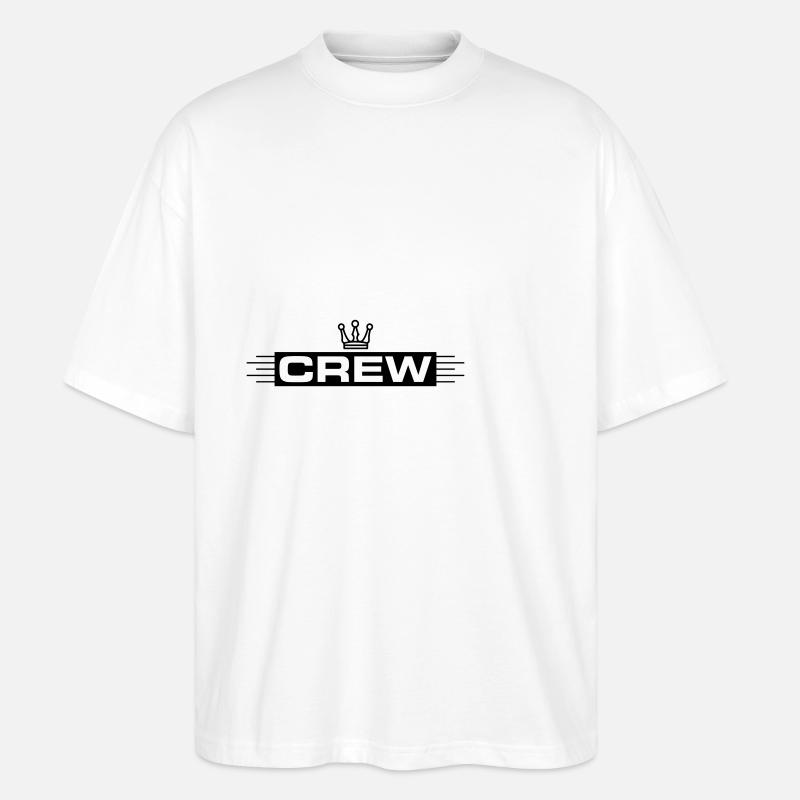 Crew Krone - Stanley/Stella Oversized Unisex Bio T-Shirt Blaster 2.0 - Weiß