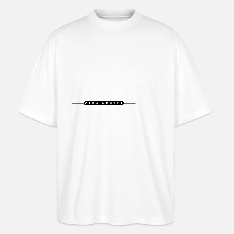 Membre d’équipage - T-shirt bio Blaster 2.0 coupe oversize Stanley/Stella Unisexe - blanc