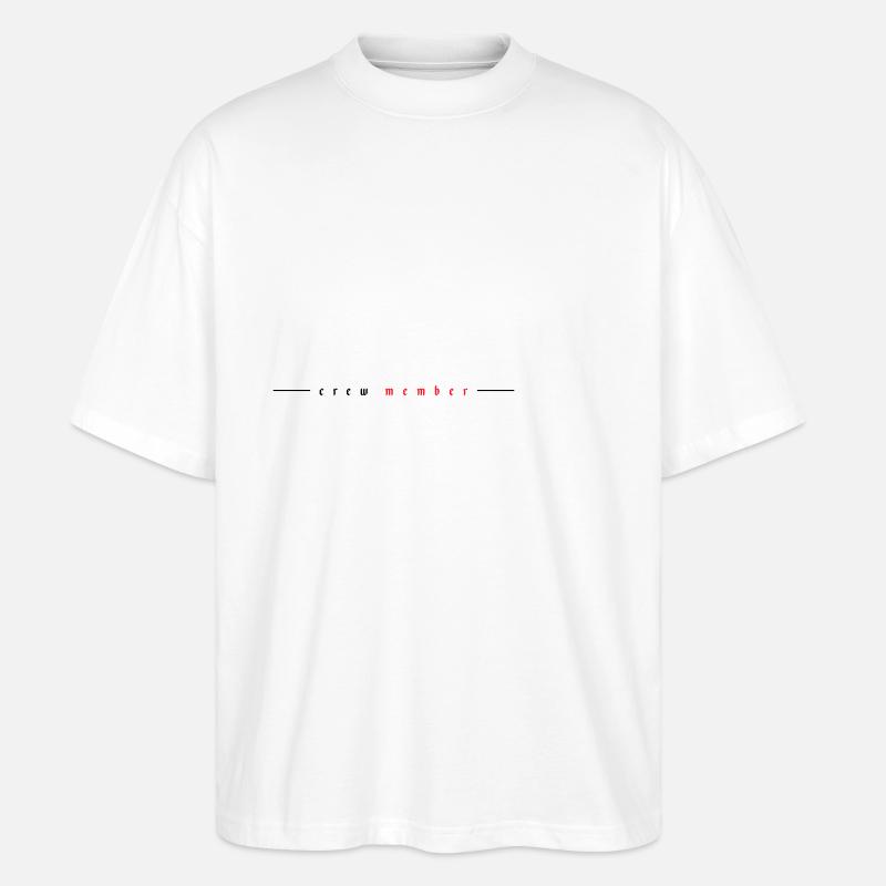 Crew Mitglied - Stanley/Stella Oversized Unisex Bio T-Shirt Blaster 2.0 - Weiß