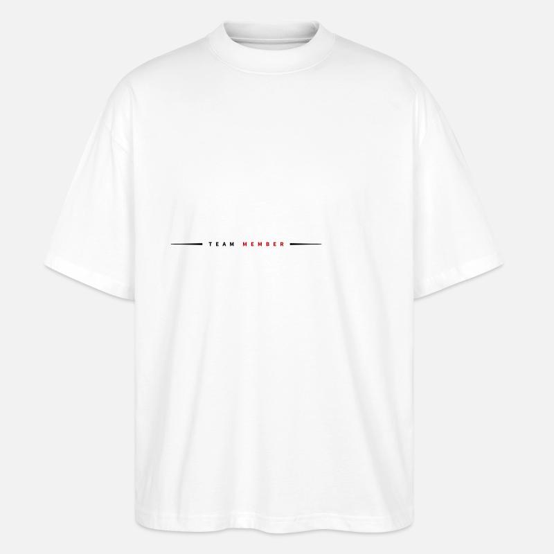 Team Mitglied - Stanley/Stella Oversized Unisex Bio T-Shirt Blaster 2.0 - Weiß