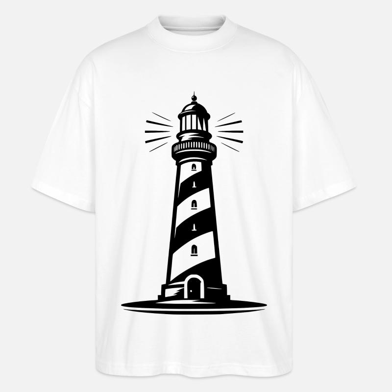 Leuchtturm - Stanley/Stella Oversized Unisex Bio T-Shirt Blaster 2.0 - Weiß