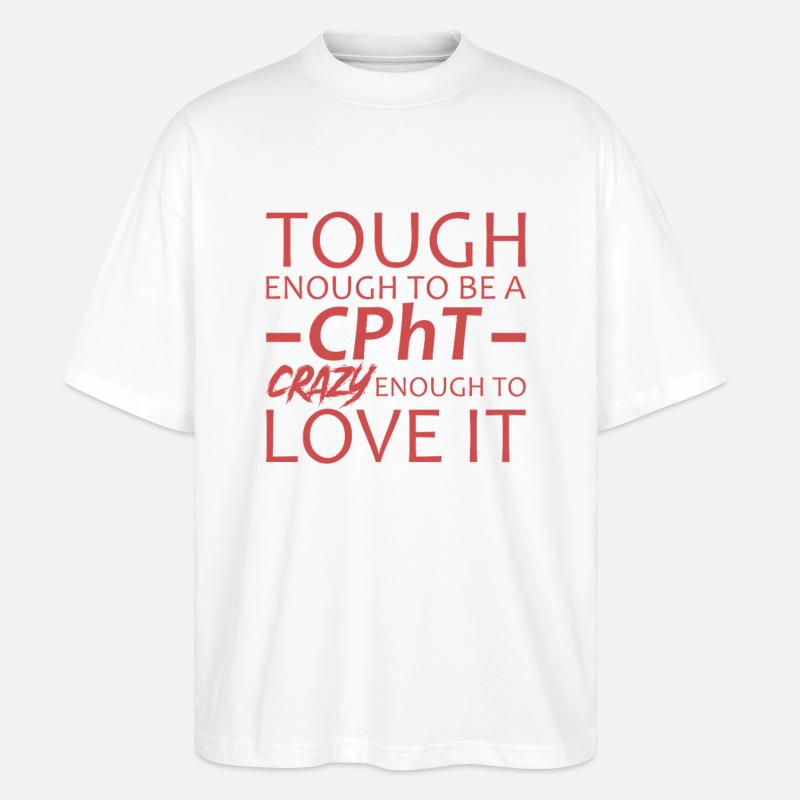 CPhT Pharmacie Folle - T-shirt bio Blaster 2.0 coupe oversize Stanley/Stella Unisexe - blanc