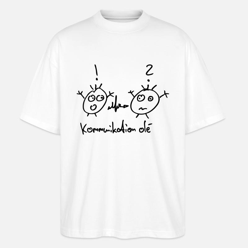Kommunikation Olé - Stanley/Stella Oversized Unisex Bio T-Shirt Blaster 2.0 - Weiß