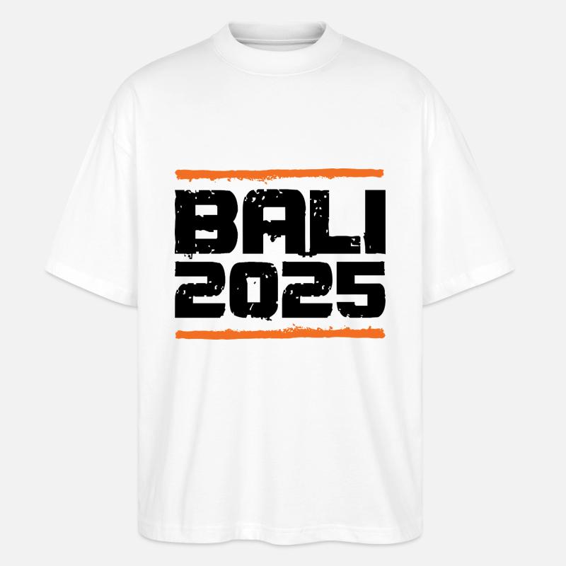 Bali 2025 Urlaub - Stanley/Stella Oversized Unisex Bio T-Shirt Blaster 2.0 - Weiß