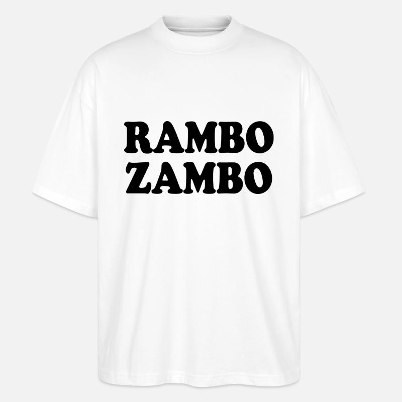 Rambo zambo - Stanley/Stella Oversized Unisex Bio T-Shirt Blaster 2.0 - Weiß