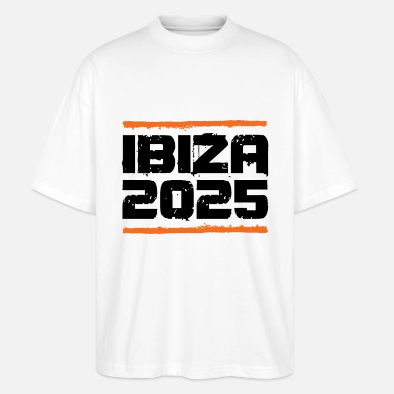 Vacances Ibiza 2025 - T-shirt bio Blaster 2.0 coupe oversize Stanley/Stella Unisexe - blanc
