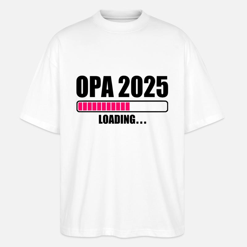 Opa 2025 - Stanley/Stella Oversized Unisex Bio T-Shirt Blaster 2.0 - Weiß