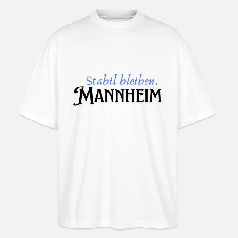 Stabil bleiben Mannheim - Stanley/Stella Oversized Unisex Bio T-Shirt Blaster 2.0 - Weiß